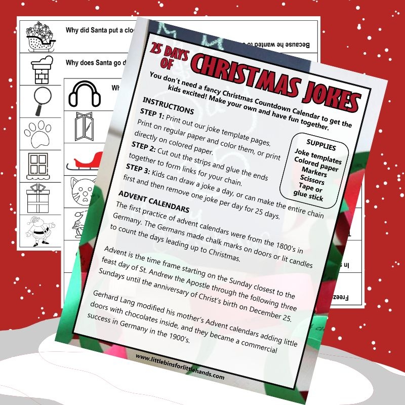 Christmas Jokes Kids Love 25 Days Countdown Calendar Advent Christmas Jokes Kids Love 25 Days Countdown Calendar Advent