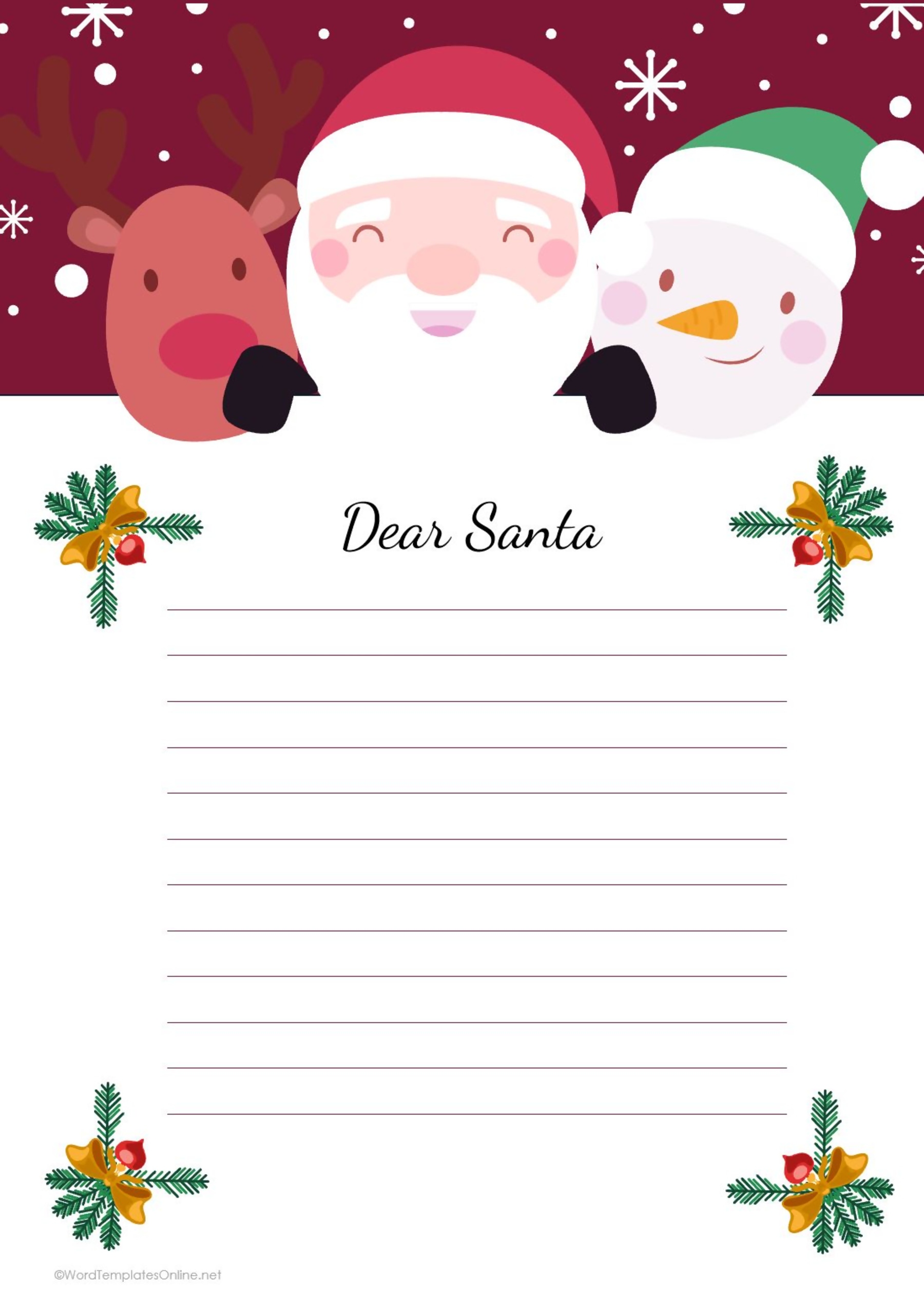Christmas Letter Templates