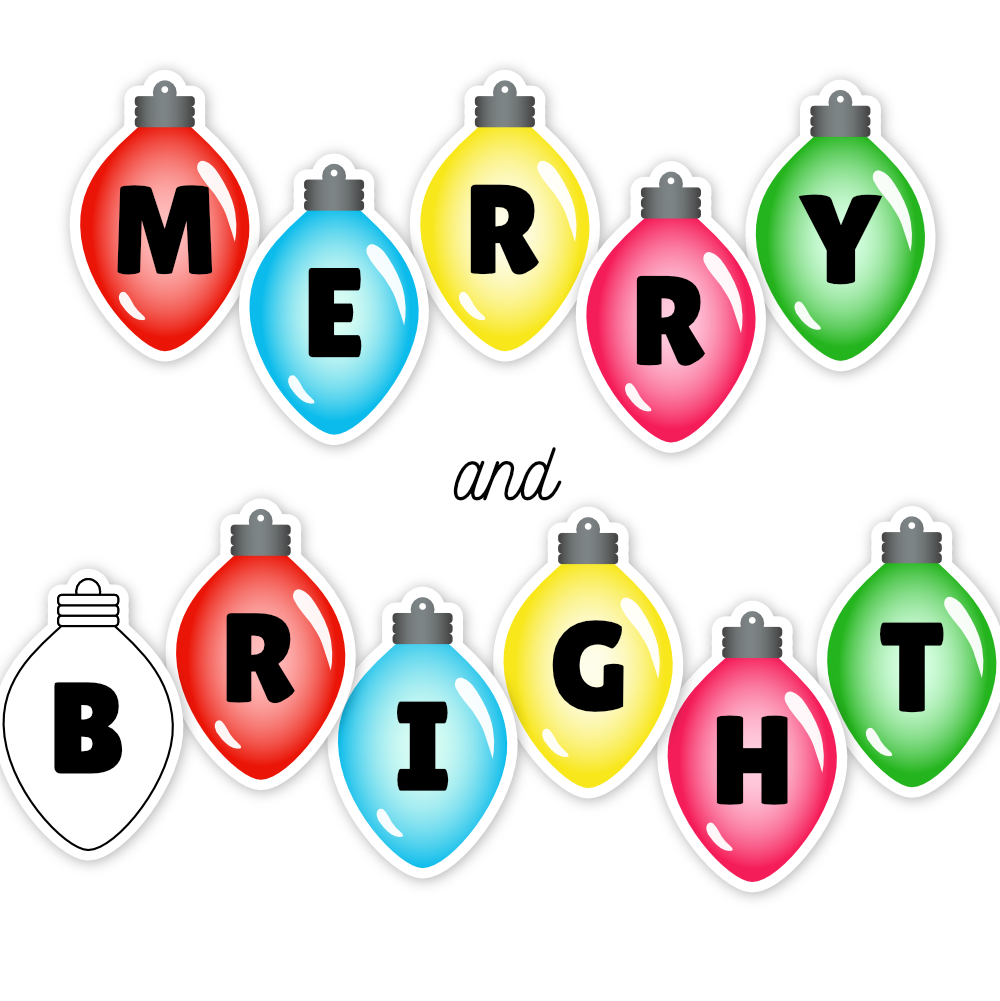 Christmas Light Letters
