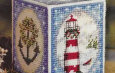 Christmas Lighthouse Plastic Canvas