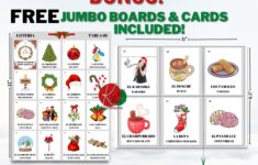 Christmas Loteria 25 Non Repeated Boards