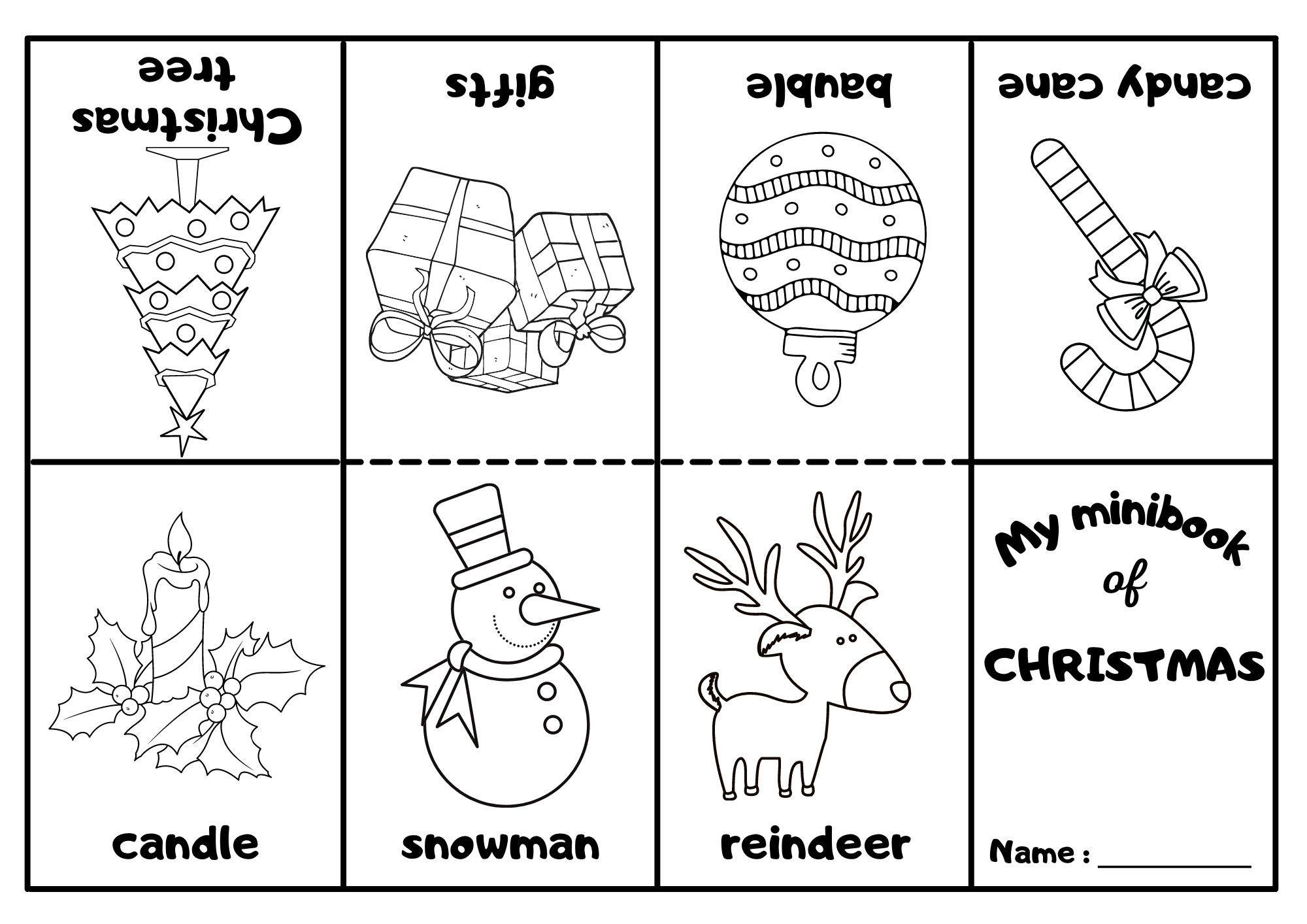 Christmas Mini Coloring Book Christmas Mini Coloring Book