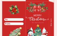 Christmas Money Envelope Template