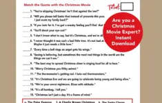 Christmas Movie Quotes Trivia Game