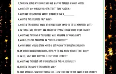 Christmas Movie Trivia Game Holiday