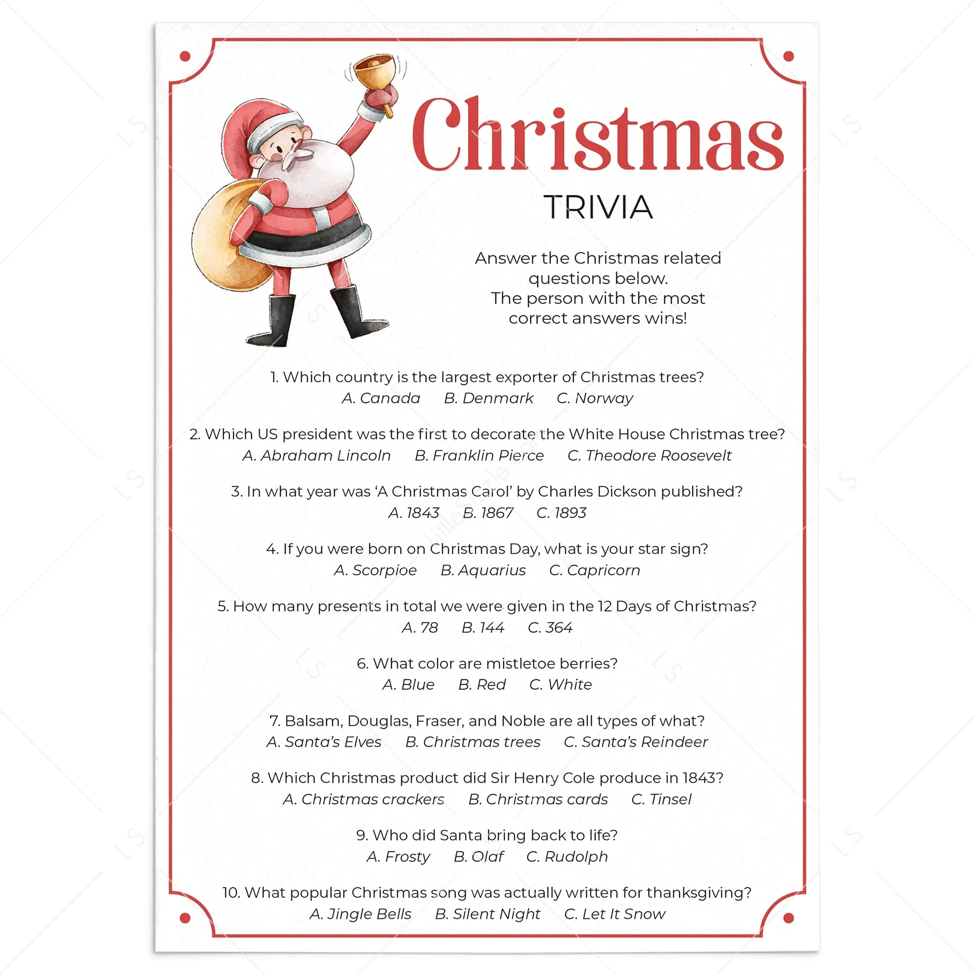 printable christmas trivia questions and answers for adults printable christmas trivia questions and answers for adults