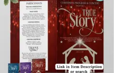 Christmas Nativity Church Bulletin Cover