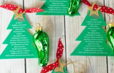 Christmas Pickle Ornament Free Printable