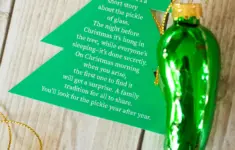 Christmas Pickle Ornament Free Printable