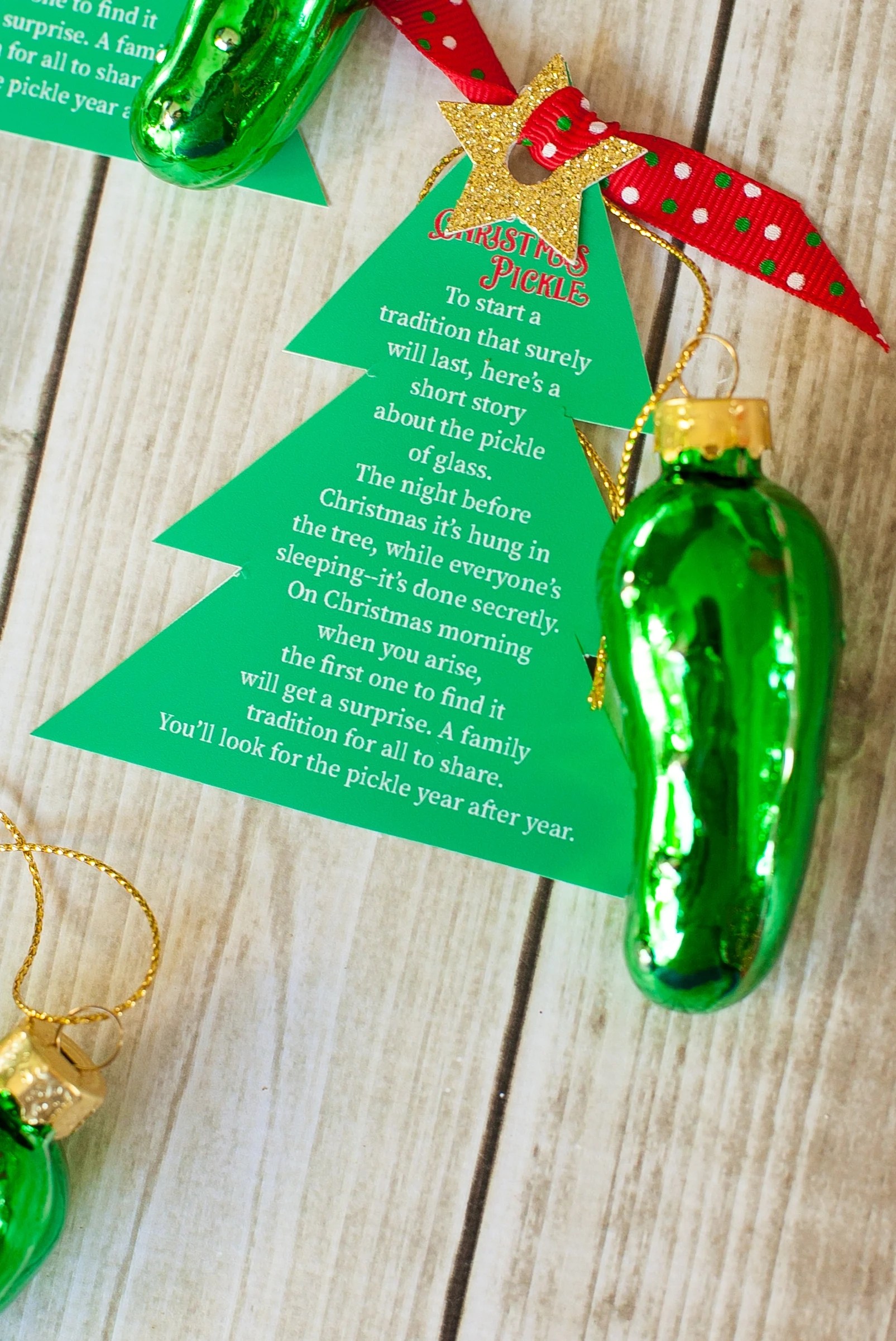 Christmas Pickle Ornament Free Printable