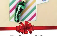 Christmas Pickle Ornament Printable