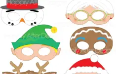 Christmas Printable Masks Santa Mask