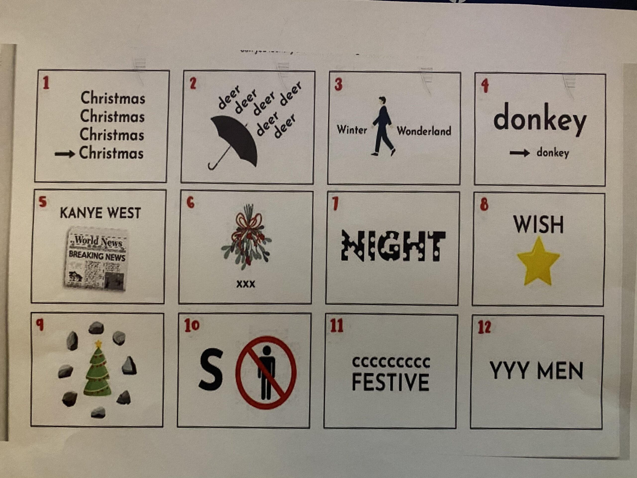 Christmas Rebus Puzzles