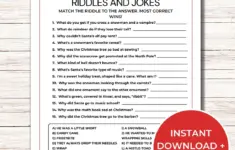 Christmas Riddles Game Printable