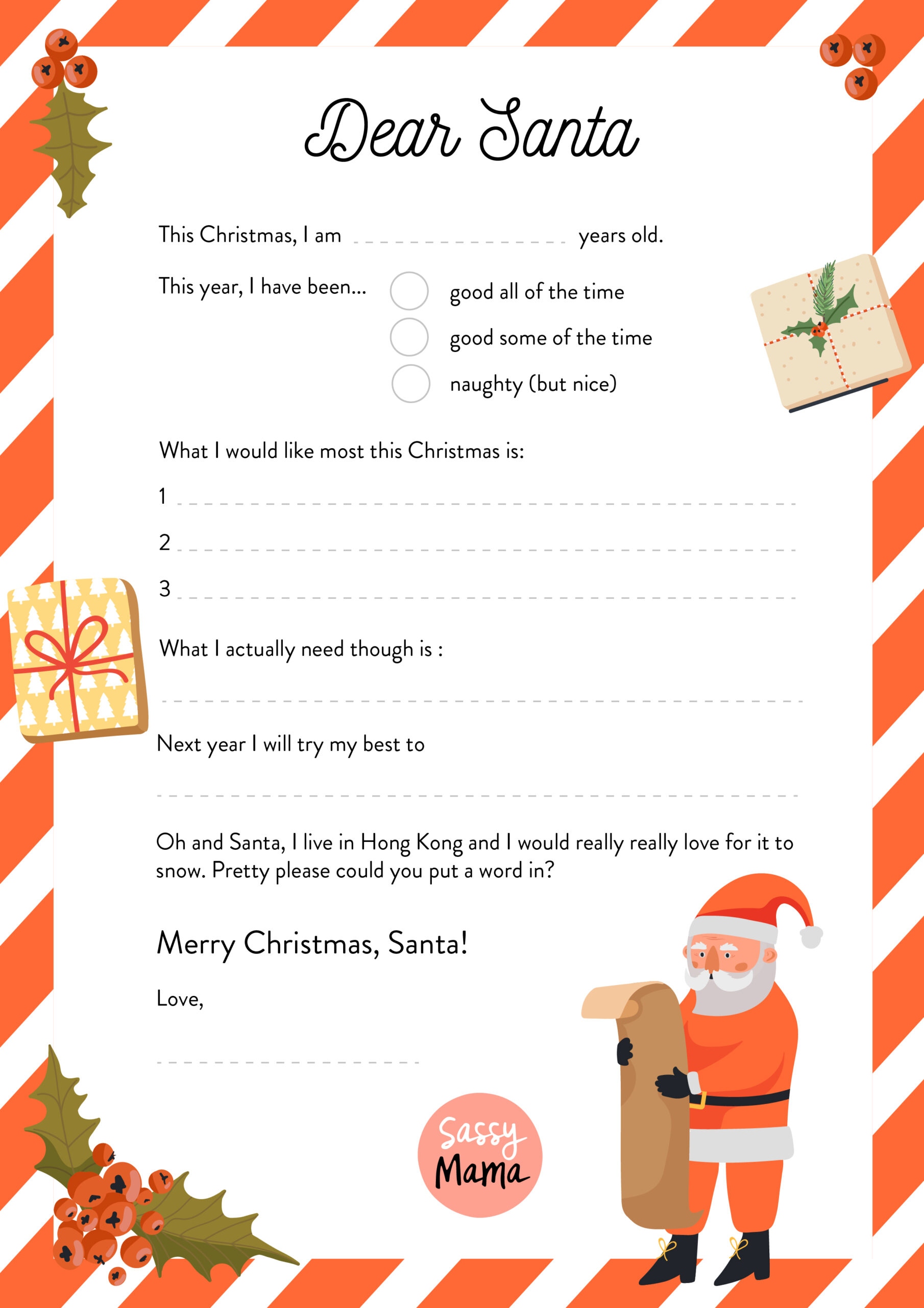 Christmas Santa Letter Nice List Free Downloadable Play Christmas Santa Letter Nice List Free Downloadable Play