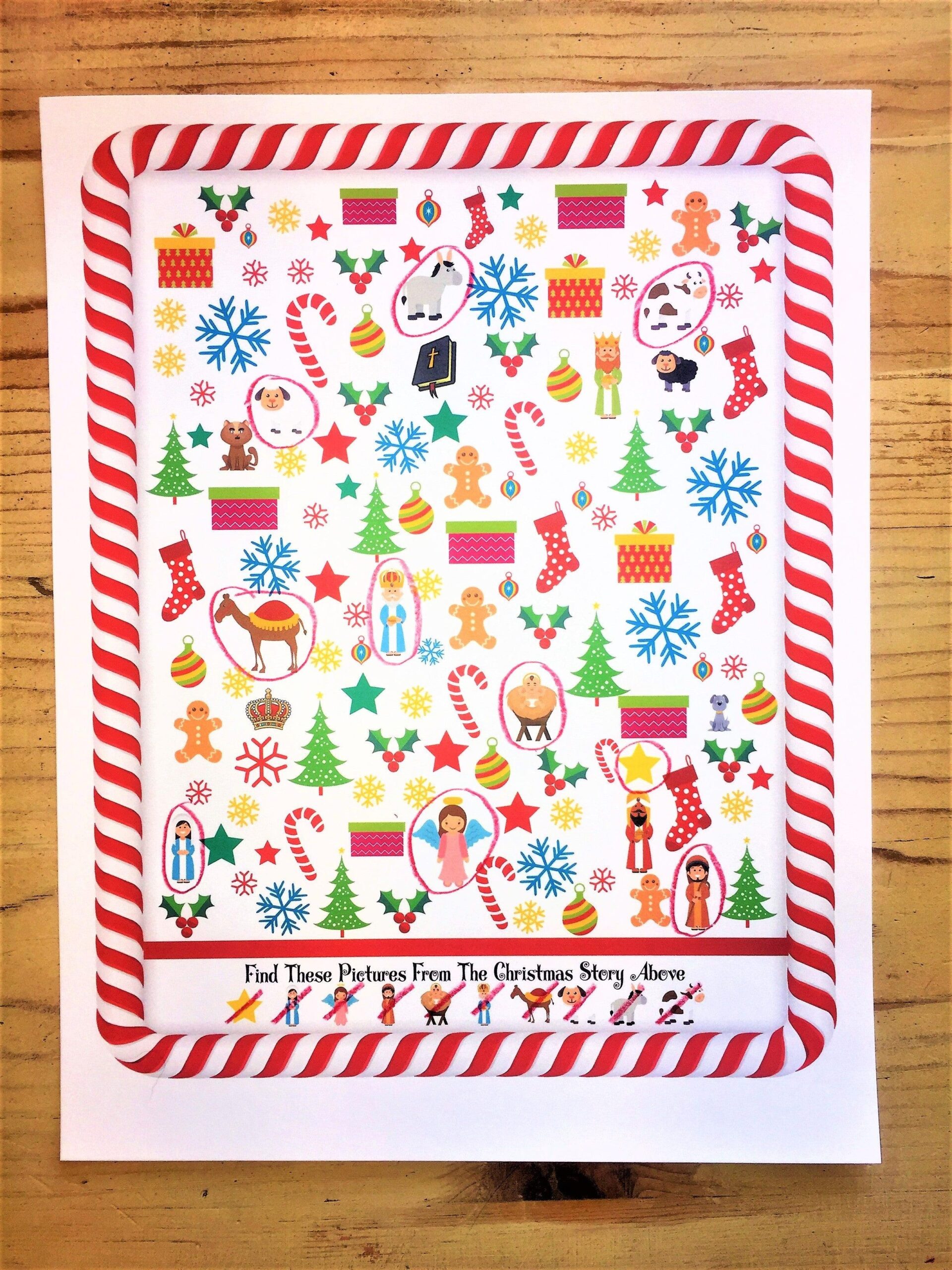 Christmas Seek And Find Worksheet Christmas Seek And Find Worksheet