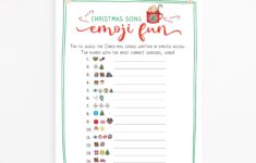 Christmas Song Emoji Game