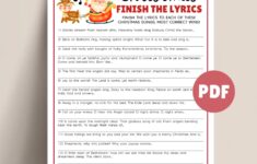 Christmas Song Game Finish The Lyrics