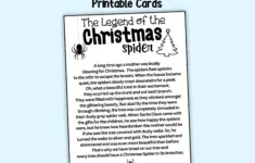 Christmas Spider Cards The Legend Of The