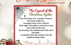 Christmas Spider Printable Tags The