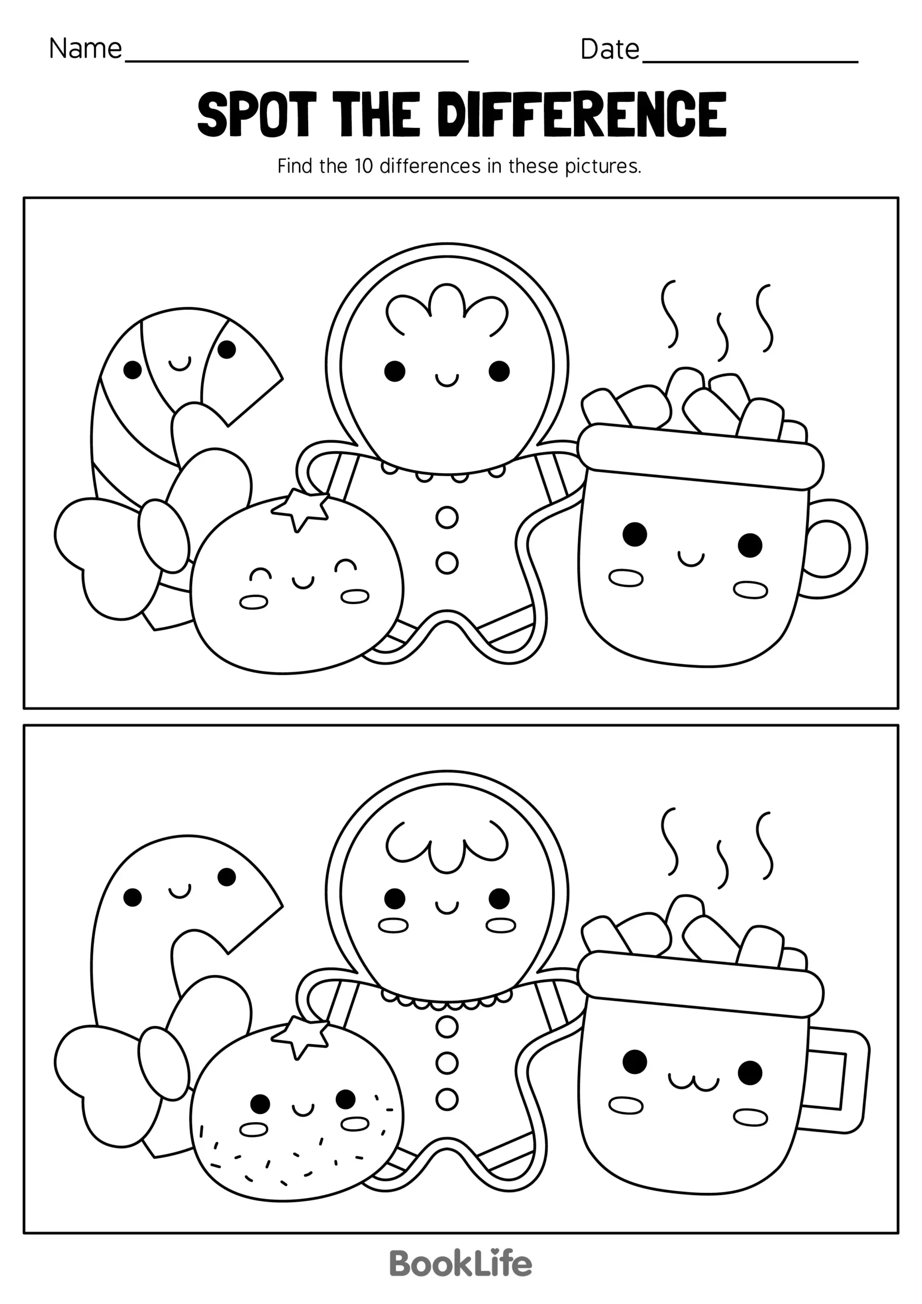 christmas spot the difference worksheets christmas spot the difference worksheets