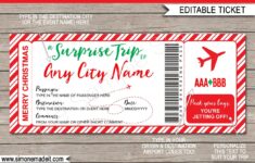 Christmas Surprise Trip Boarding Pass