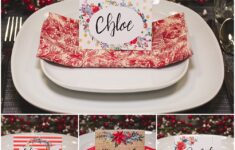 Christmas Table Place Cards Free Printable