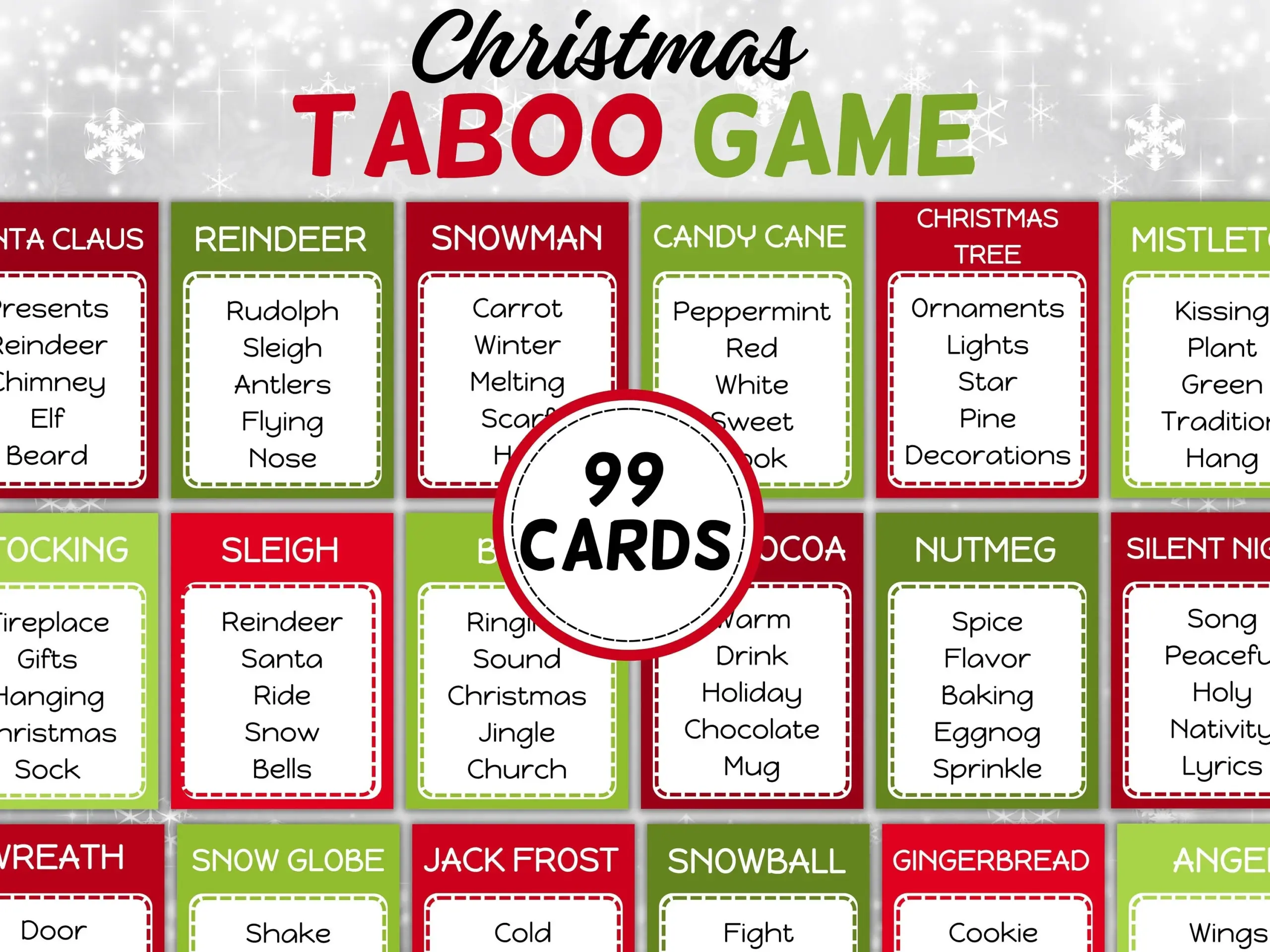 Christmas Taboo Dont Say Forbidden 70013
