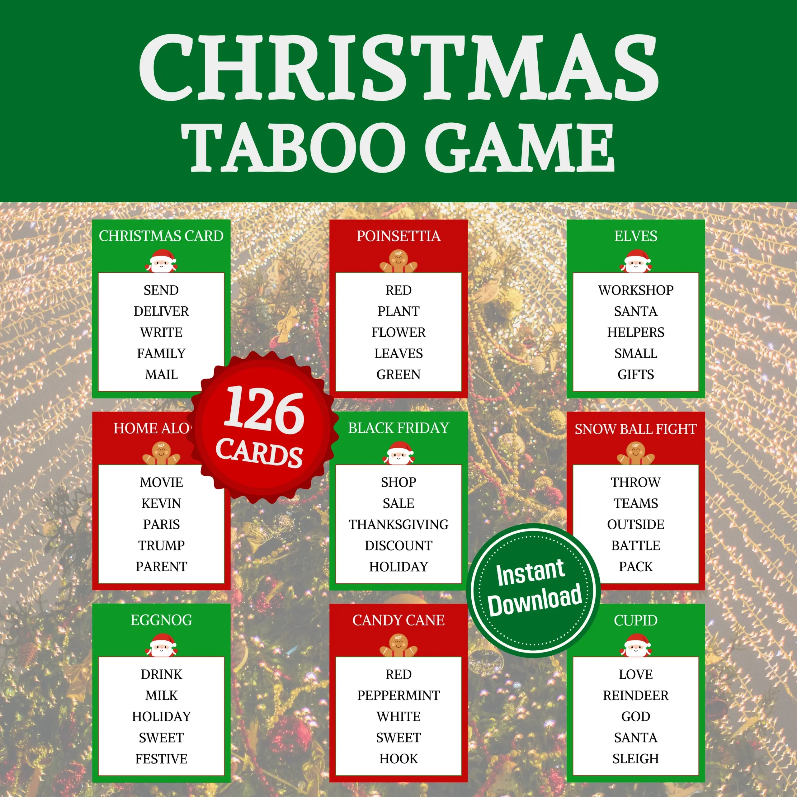 Christmas Taboo Game