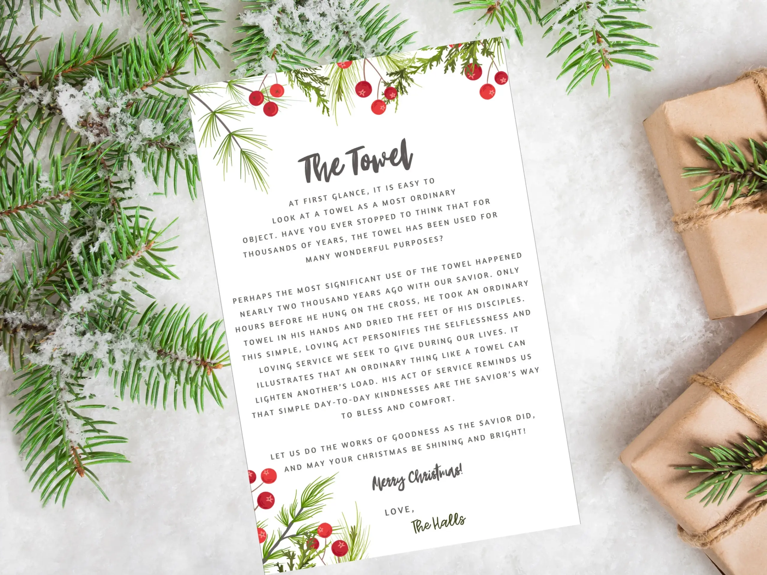Christmas Towel Poem Merry Christmas Tag Christmas Towel Poem Merry Christmas Tag