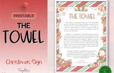 Christmas Towel Story Printable