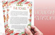Christmas Towel Story Printable