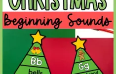 Christmas Tree Beginning Sounds Printable Activity For Kindergarten