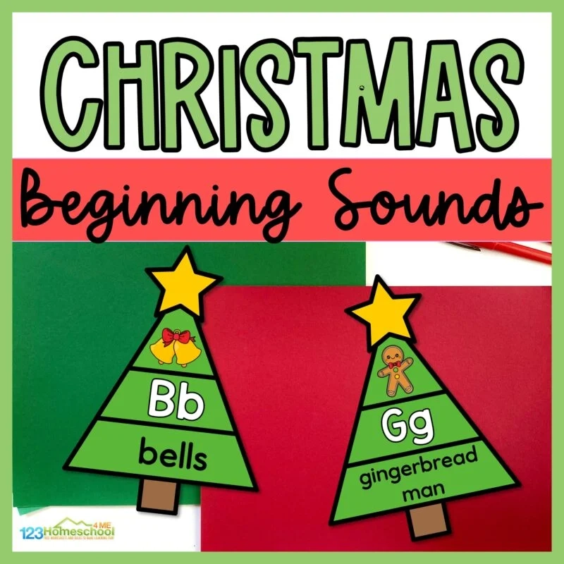 Christmas Tree Beginning Sounds Printable Activity For Kindergarten Christmas Tree Beginning Sounds Printable Activity For Kindergarten