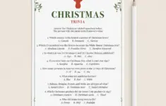 Christmas Trivia Questions And Answers Printable