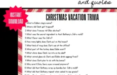 Christmas Vacation Trivia Christmas