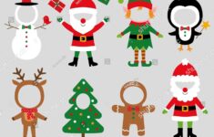 Christmas Vector Face Hole Party Props 2396684331