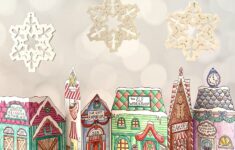 Christmas Village Coloring Pages
