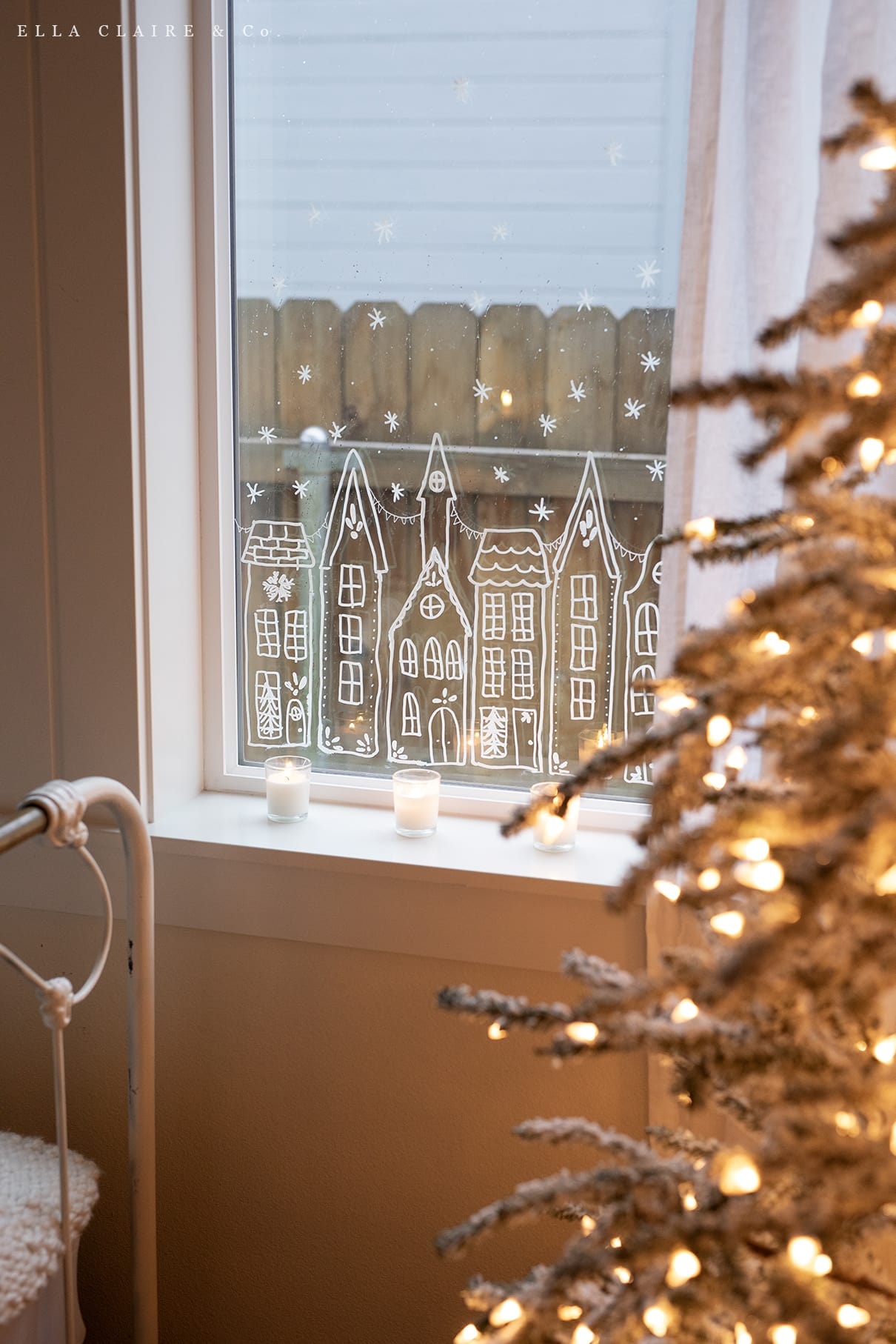 Christmas Village Stencil Christmas Village Stencil