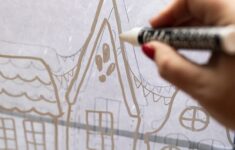 Christmas Village Stencil