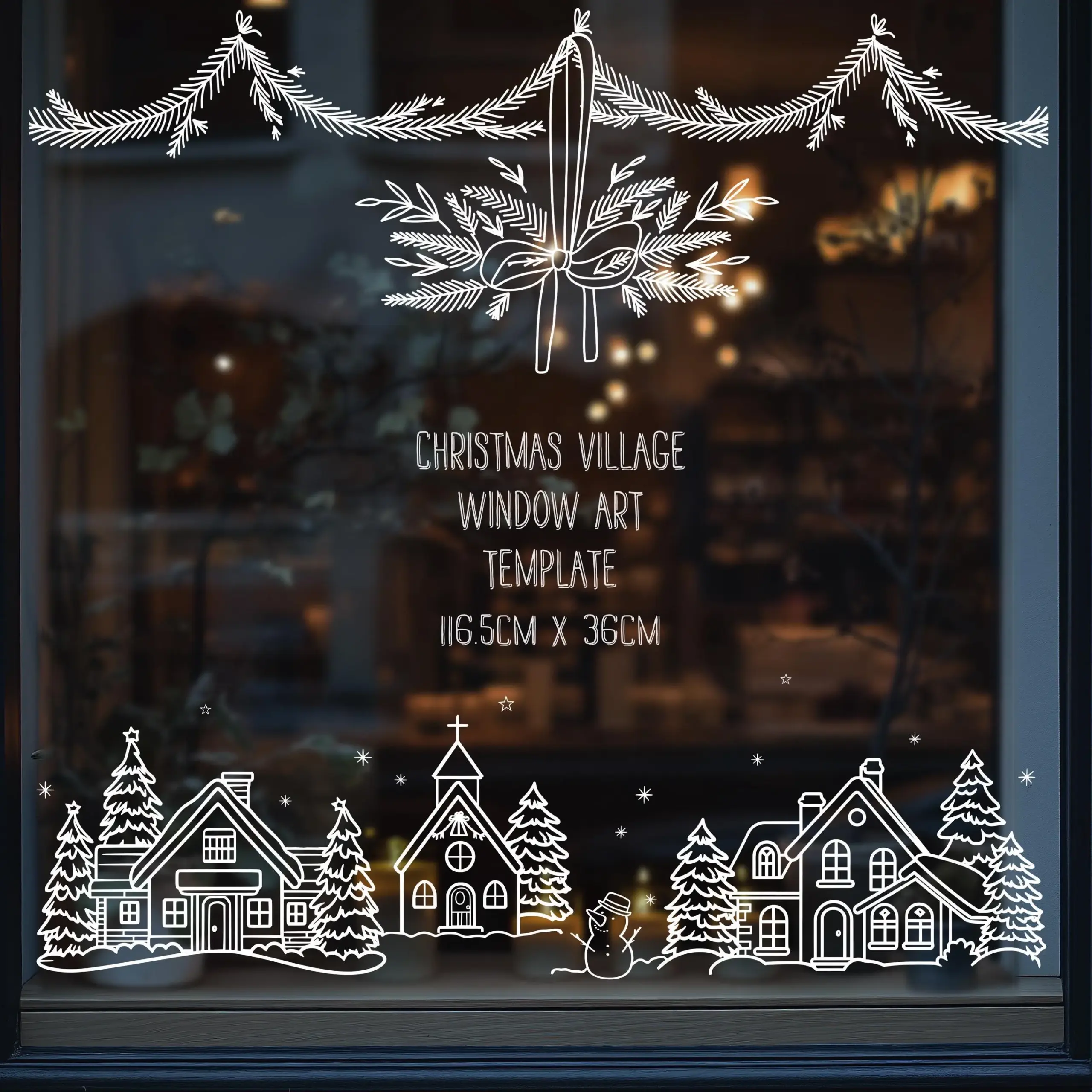 free printable christmas village window stencils free printable christmas village window stencils