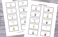 Christmas What Am I Printable Game