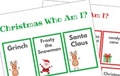 Christmas Who Am I Game