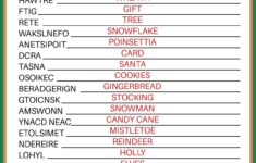 Christmas Word Scramble
