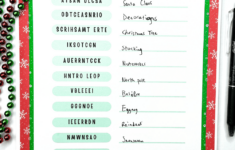 Christmas Word Scramble