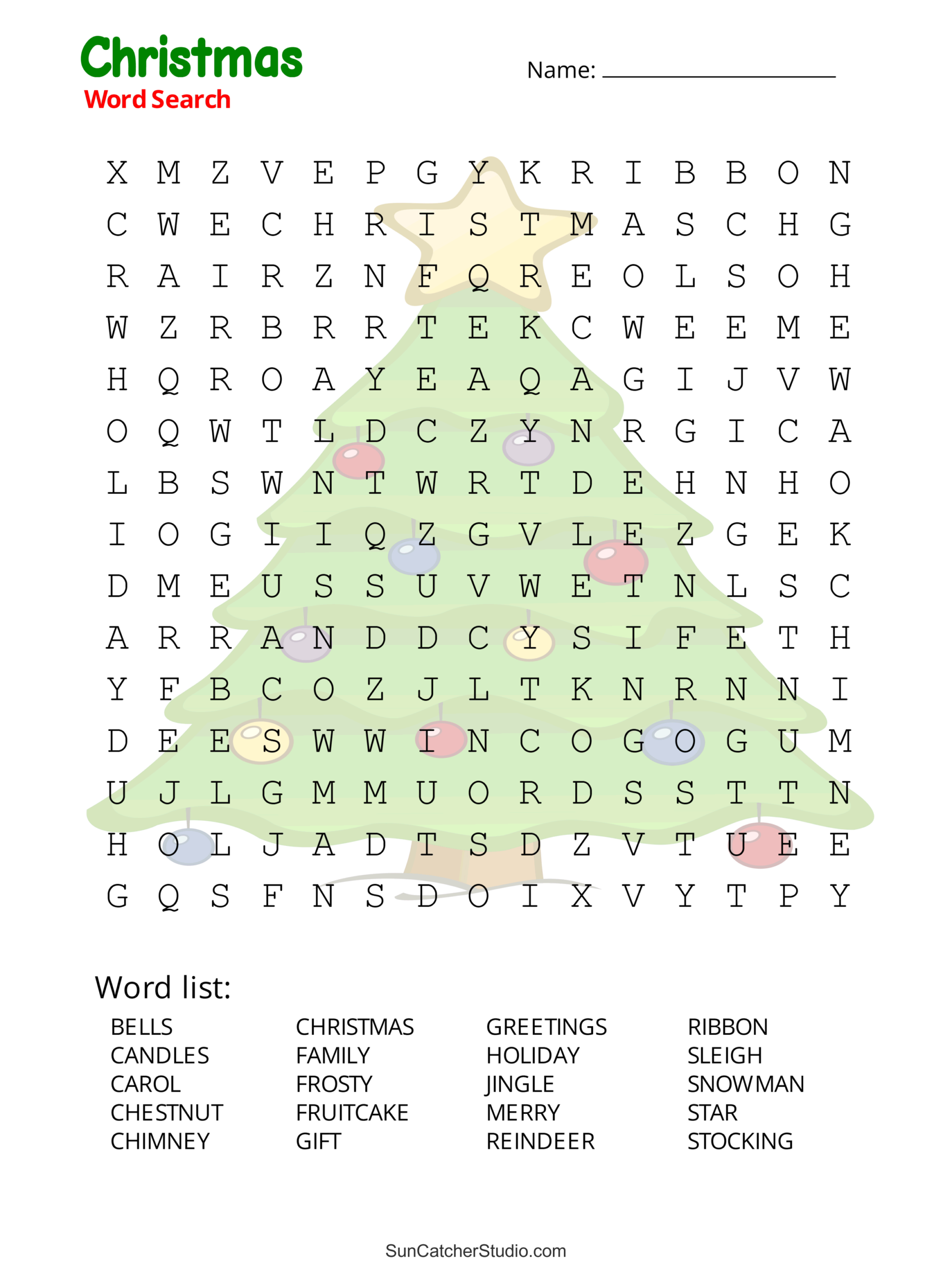 Christmas Word Search