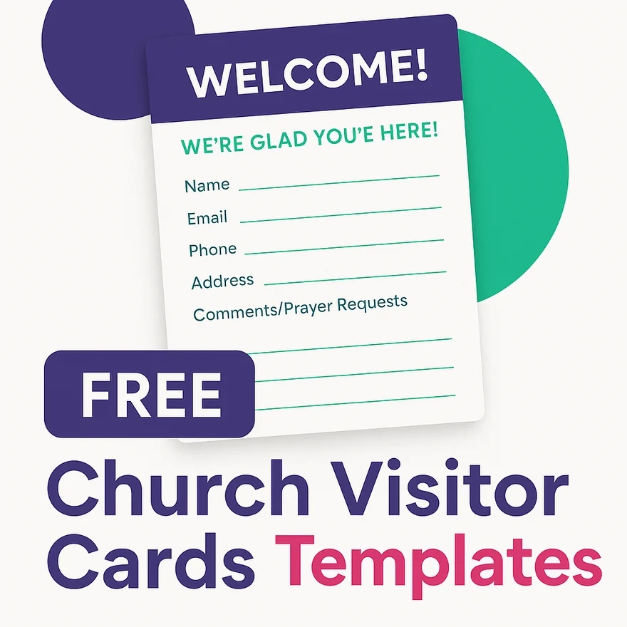 Church Connection Cards Templates Church Connection Cards Templates