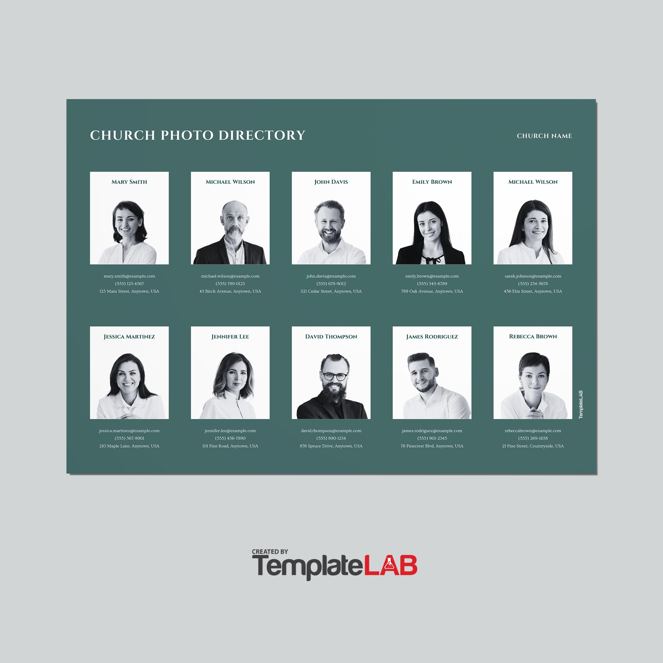 free church directory template with photos free church directory template with photos