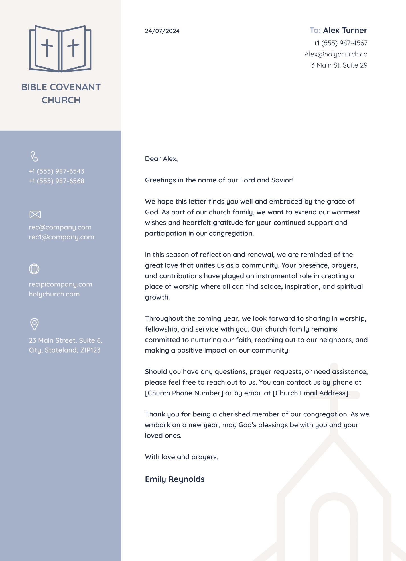 Church Letterhead Free Google Docs Template Church Letterhead Free Google Docs Template