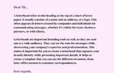 Church Letterhead Template